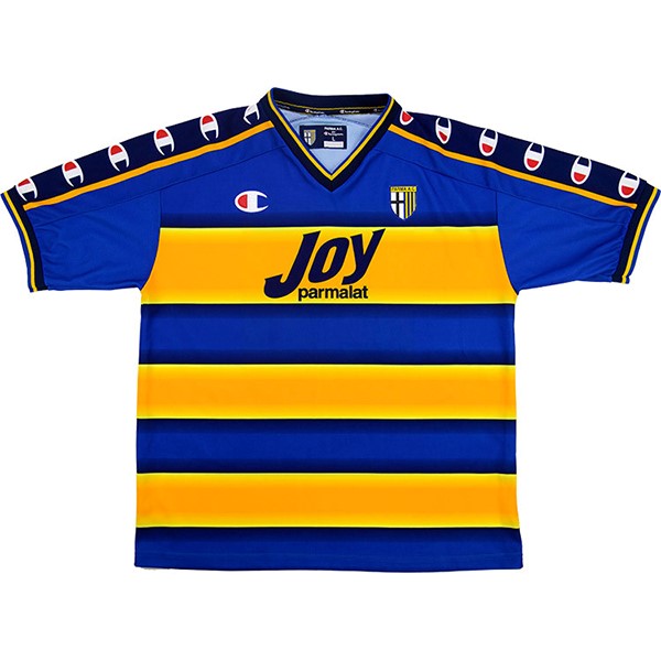 Tailandia Camiseta Parma Champion 1st Retro 2001 2002 Amarillo